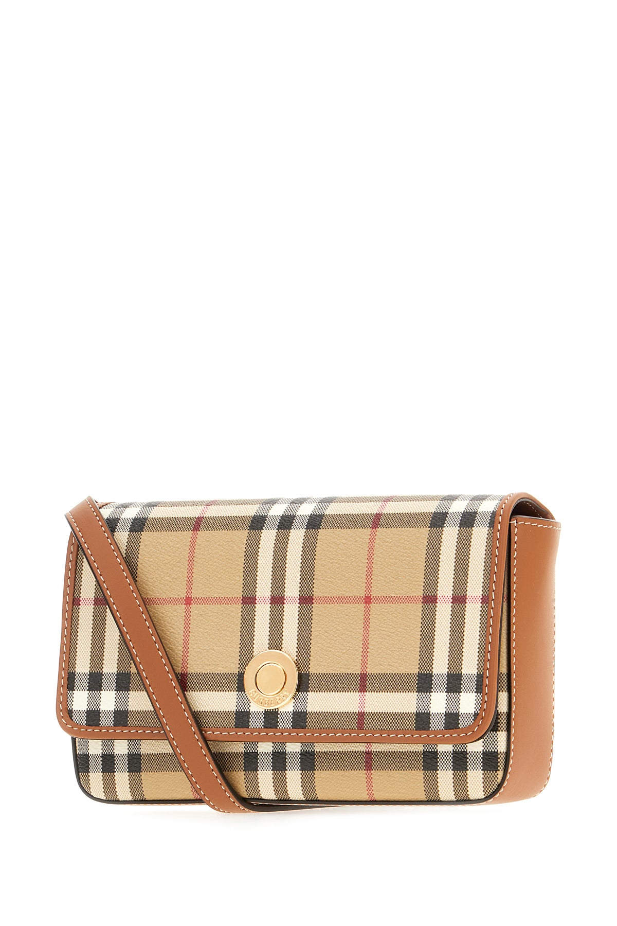 Burberry Borsa a tracolla in pelle stampata, view 2