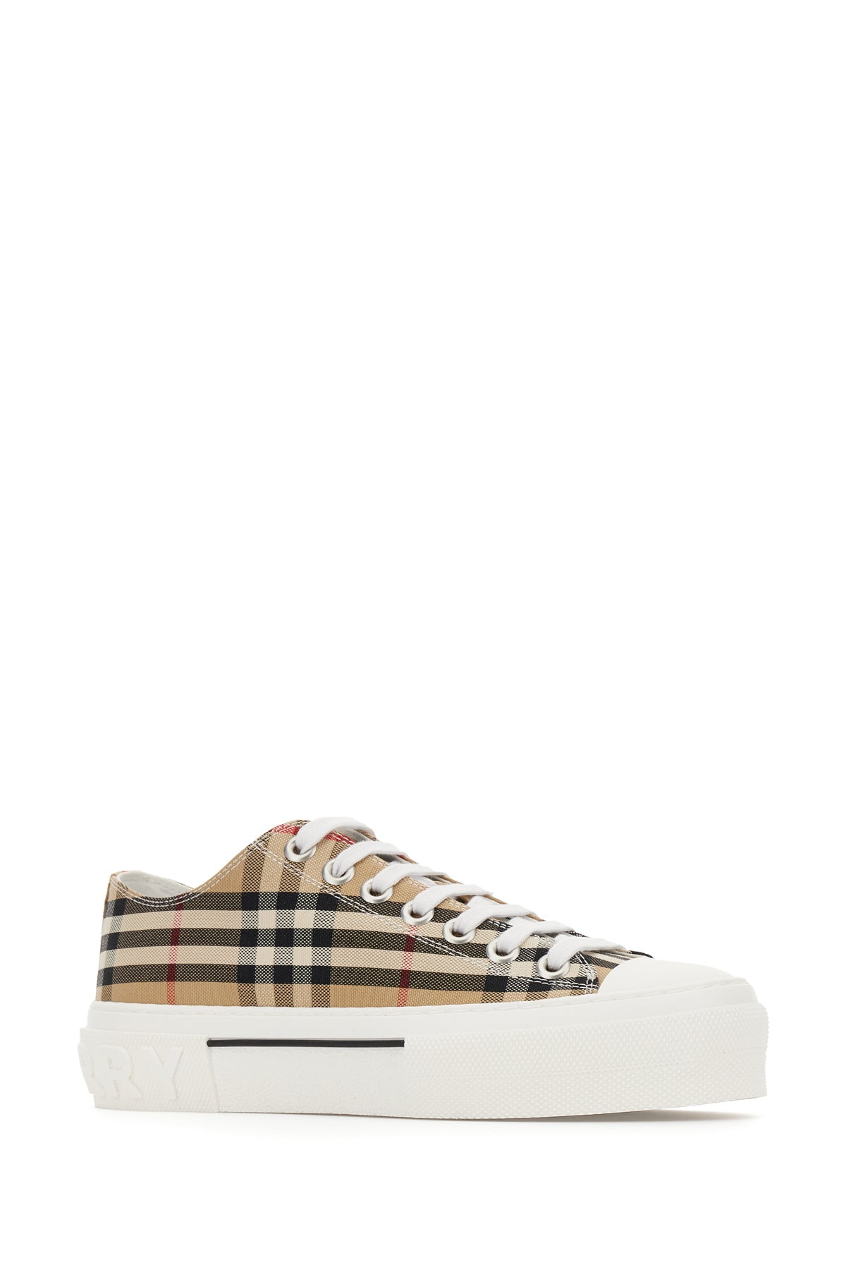 Burberry Sneakers in cotone stampato, view 2