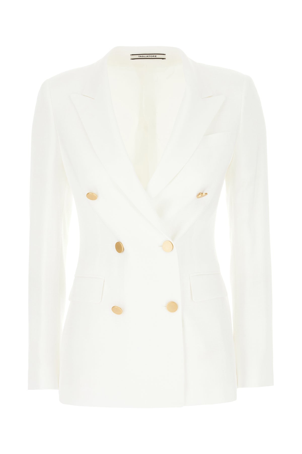 Tagliatore Giacca in lana stretch bianco