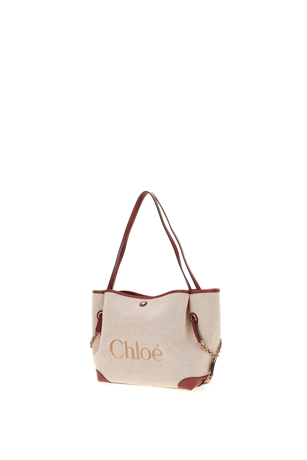Chloé Borsa a mano in tela bordeaux, view 2