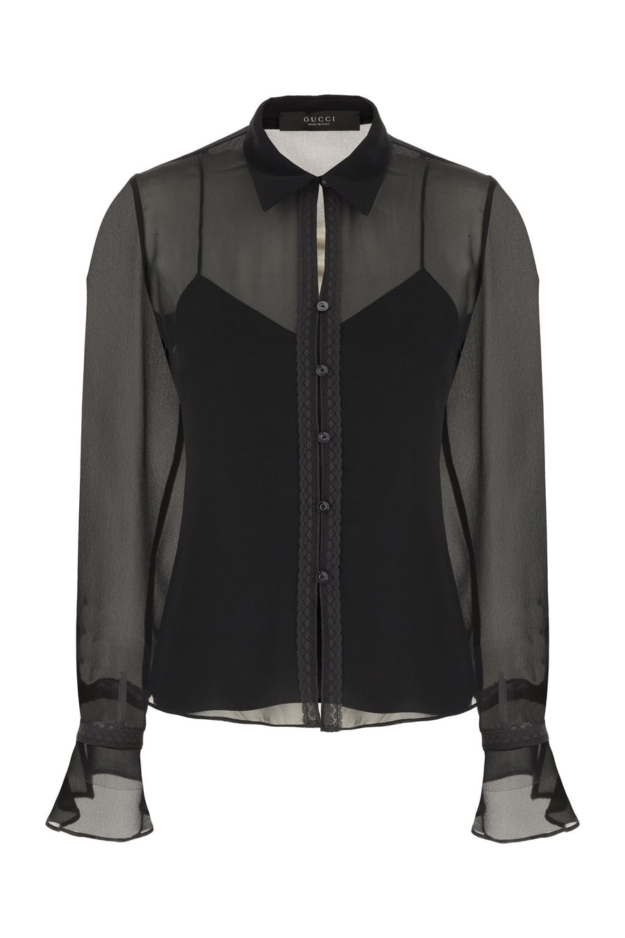 Gucci Camicia in georgette nero