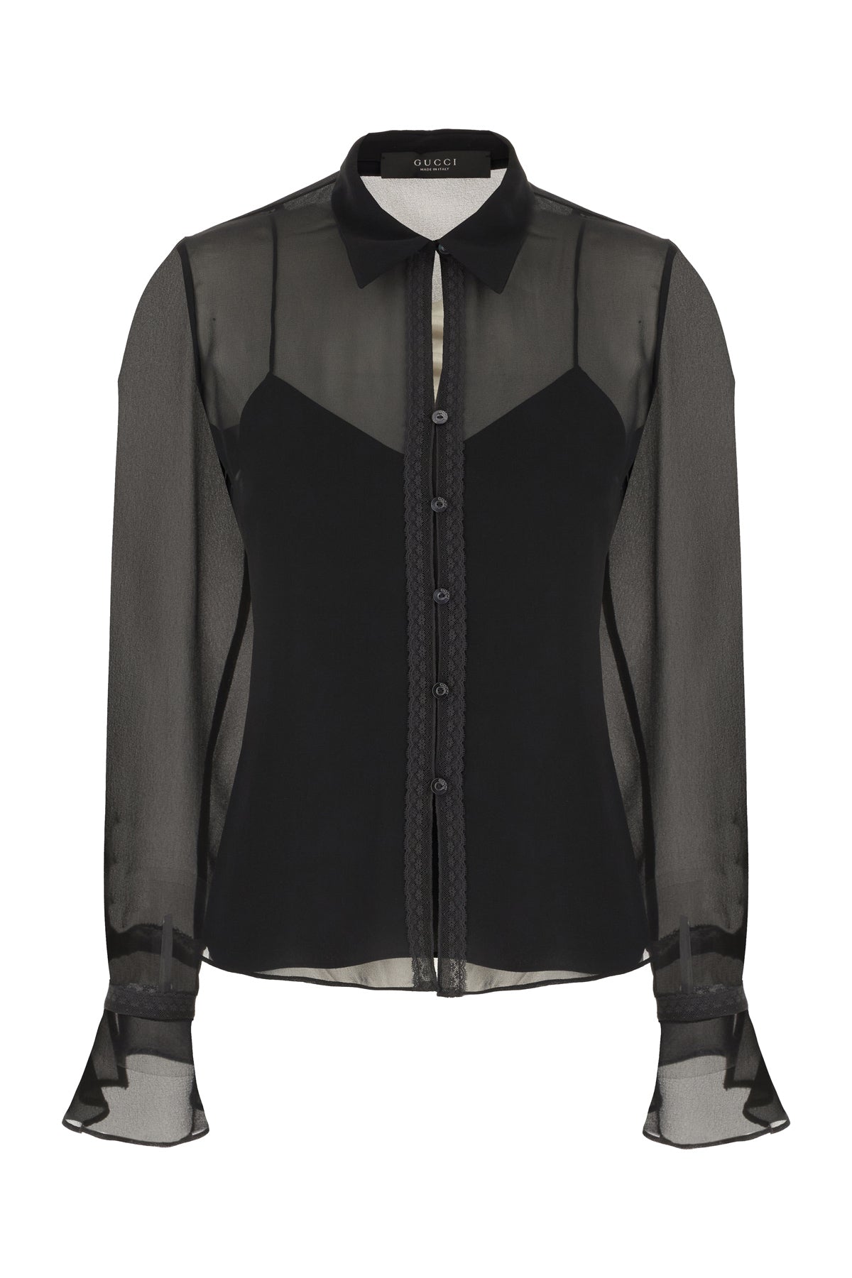 Gucci Camicia in georgette nero