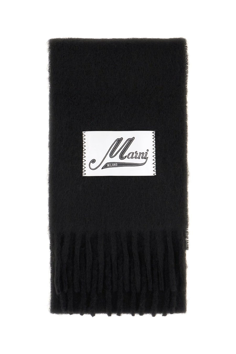 Marni Sciarpa in misto alpaca nero
