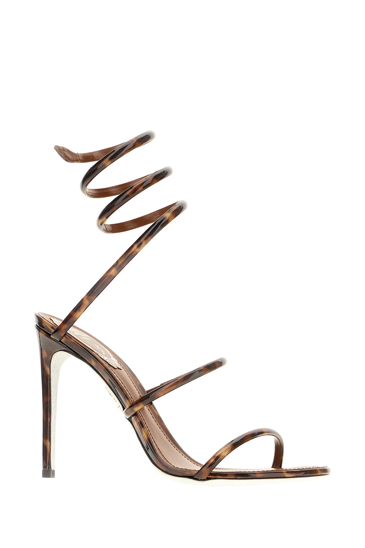 RENE' CAOVILLA Sandali Cleo in pelle marrone, view 2