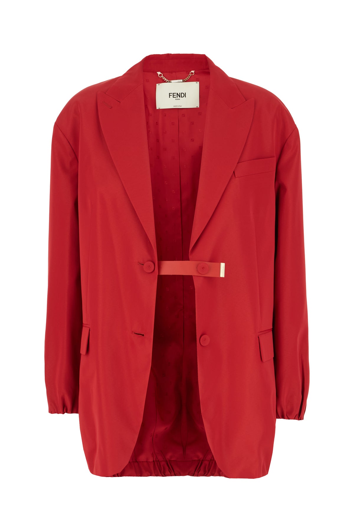 Fendi Giacca in misto viscosa rossa