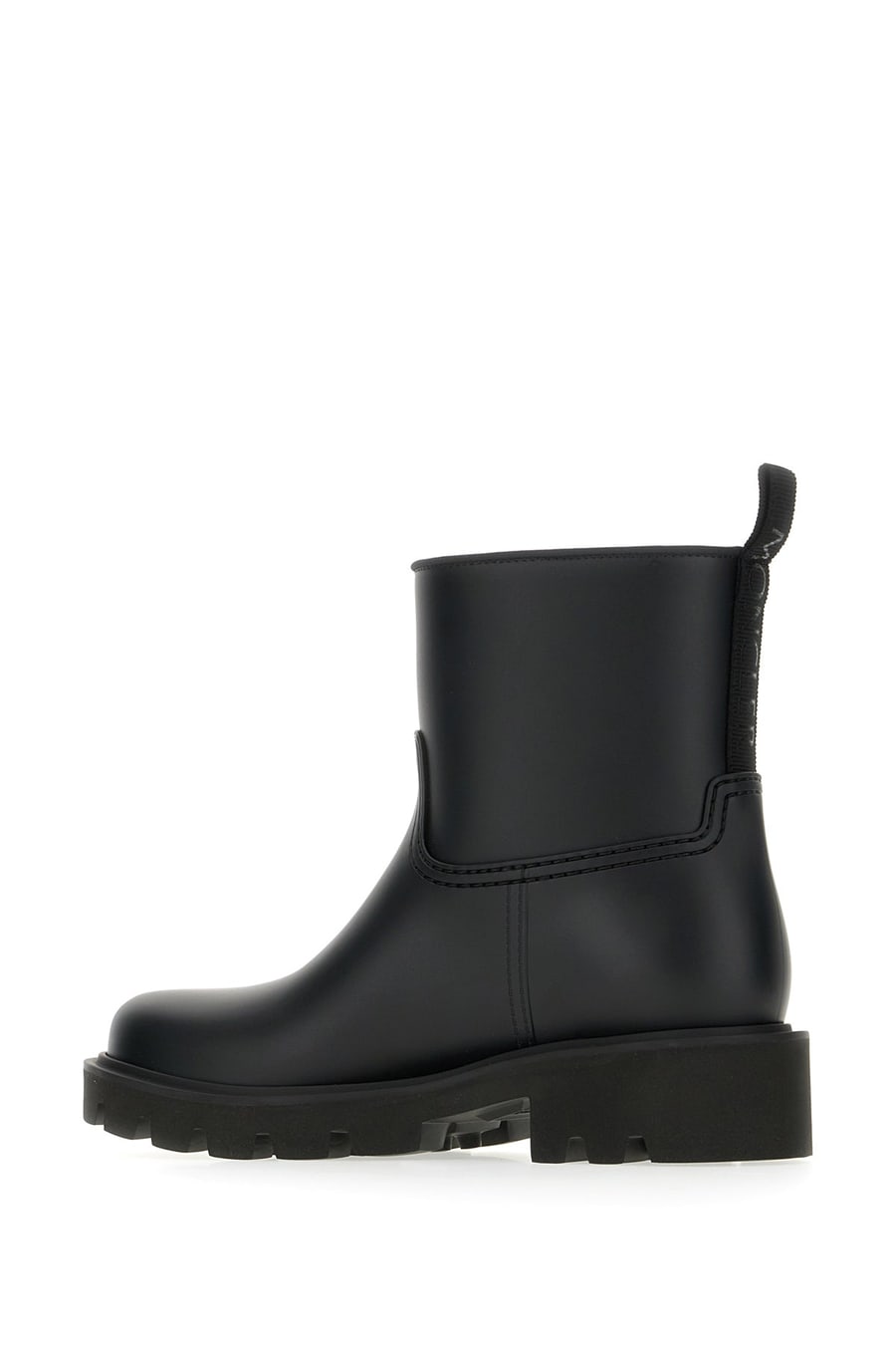 Moncler Stivaletti Kickstream in gomma nera, view 3