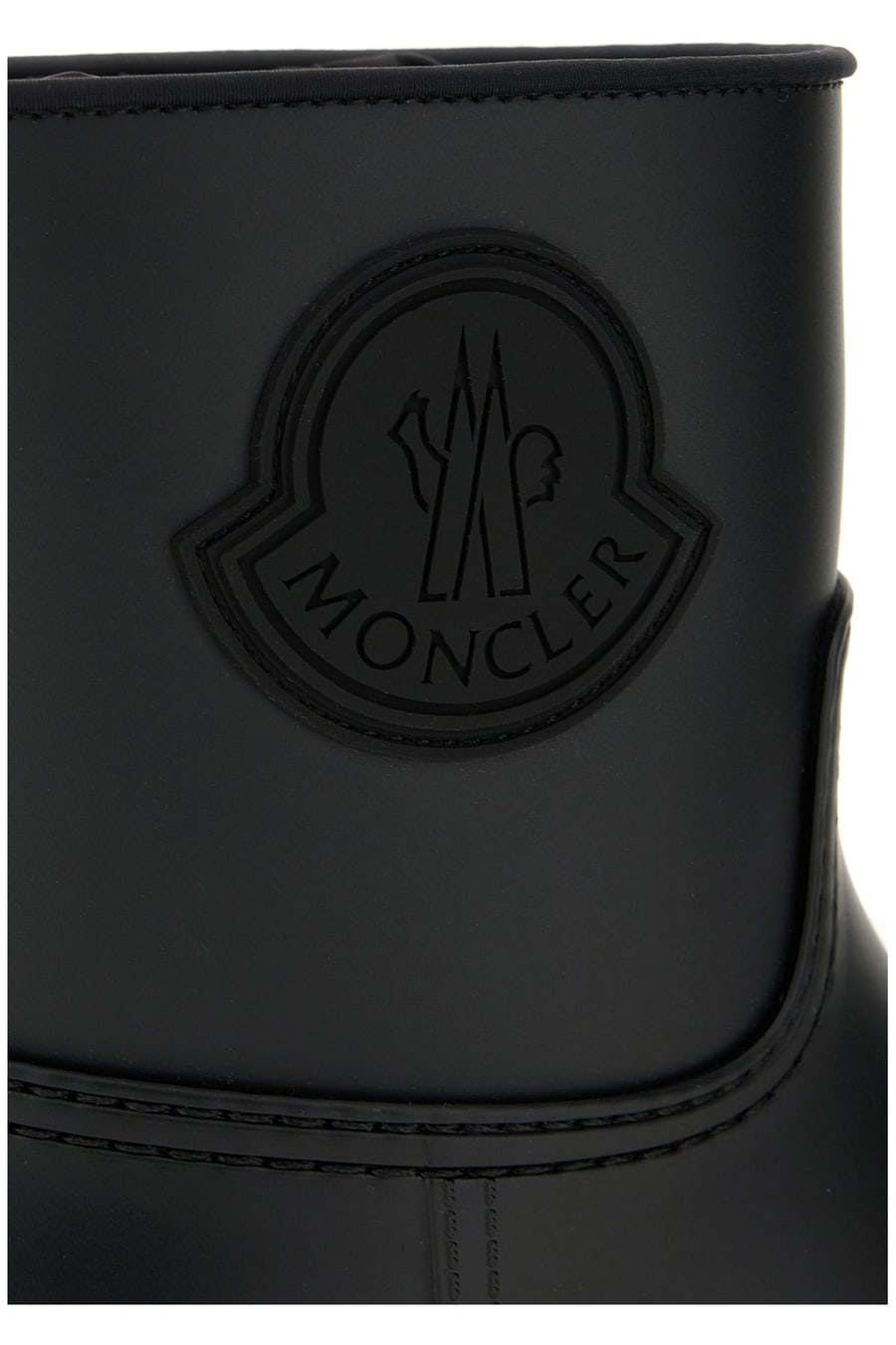 Moncler Stivaletti Kickstream in gomma nera, view 4