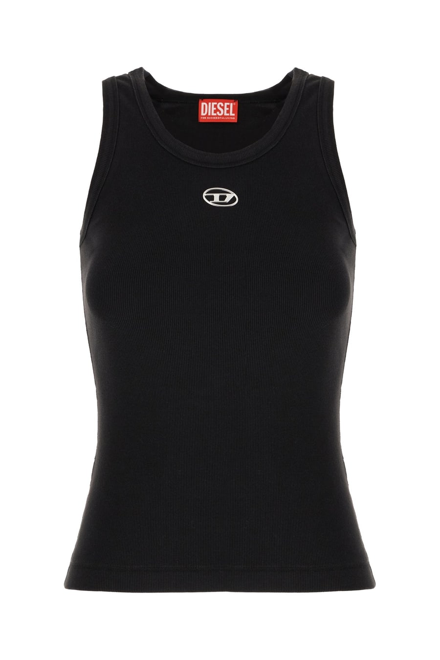 Diesel Top in cotone stretch nero