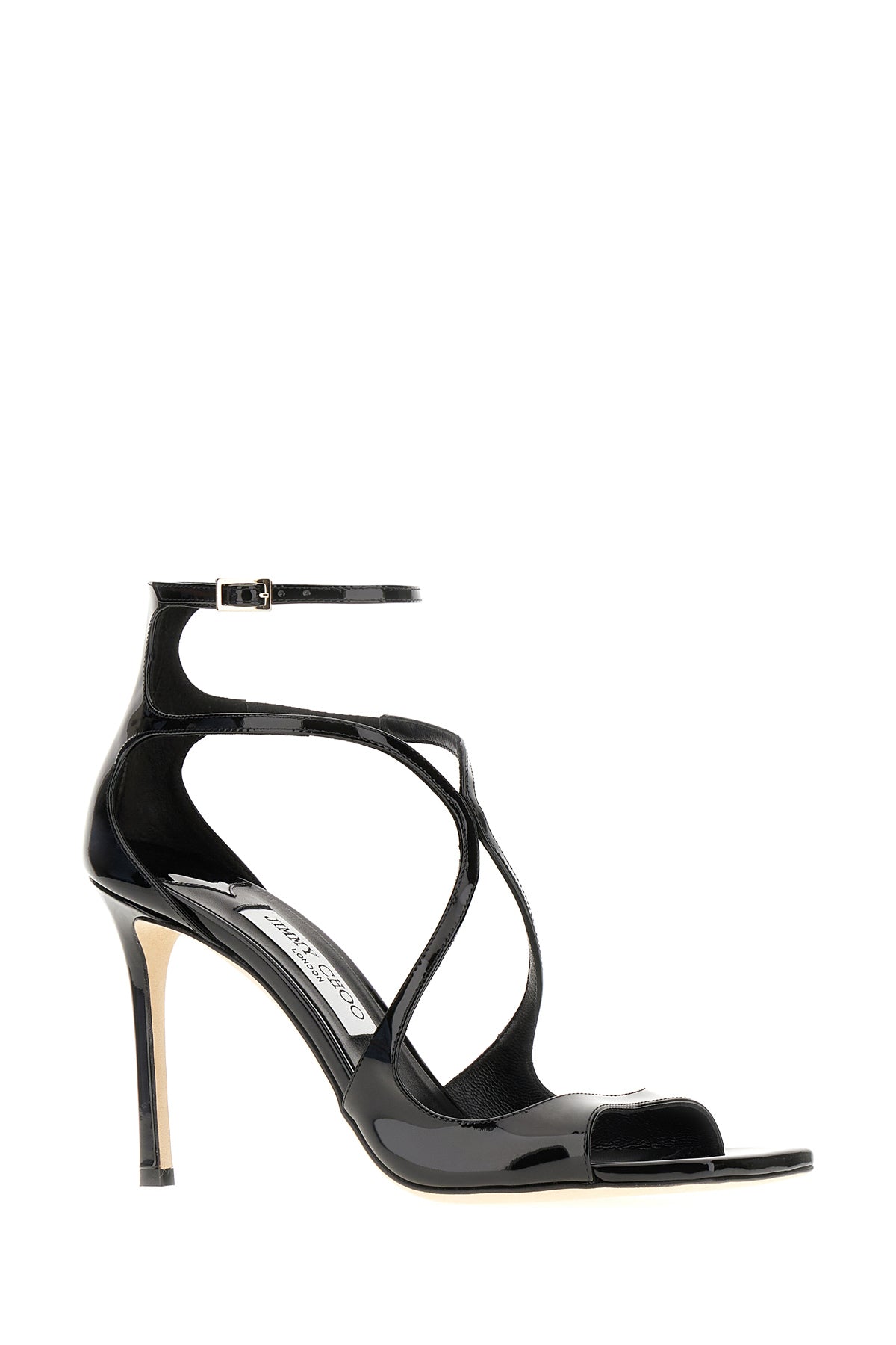 Jimmy Choo Sandali Azia in pelle nera, view 2