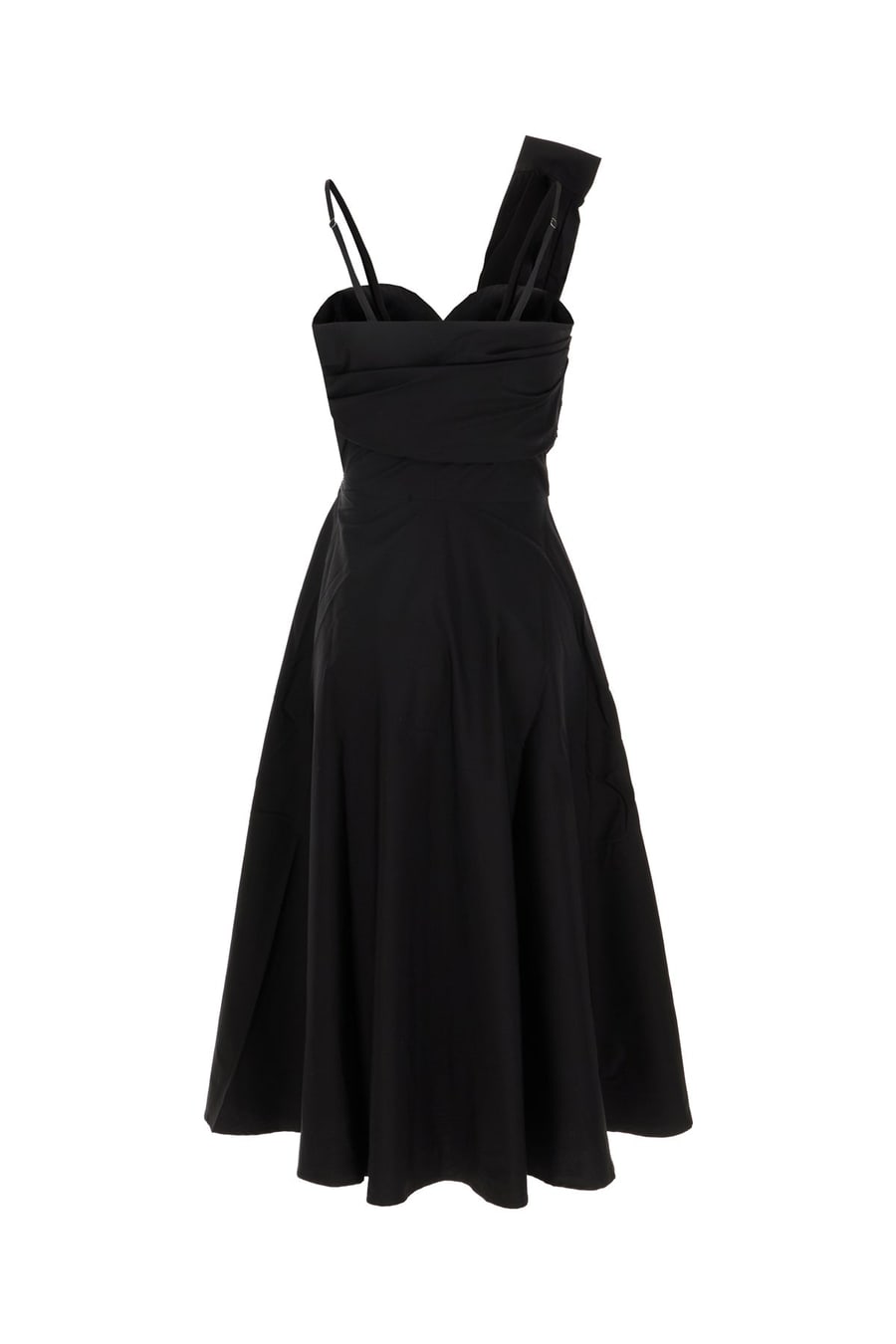 VIKTOR & ROLF Abito in cotone nero, view 2