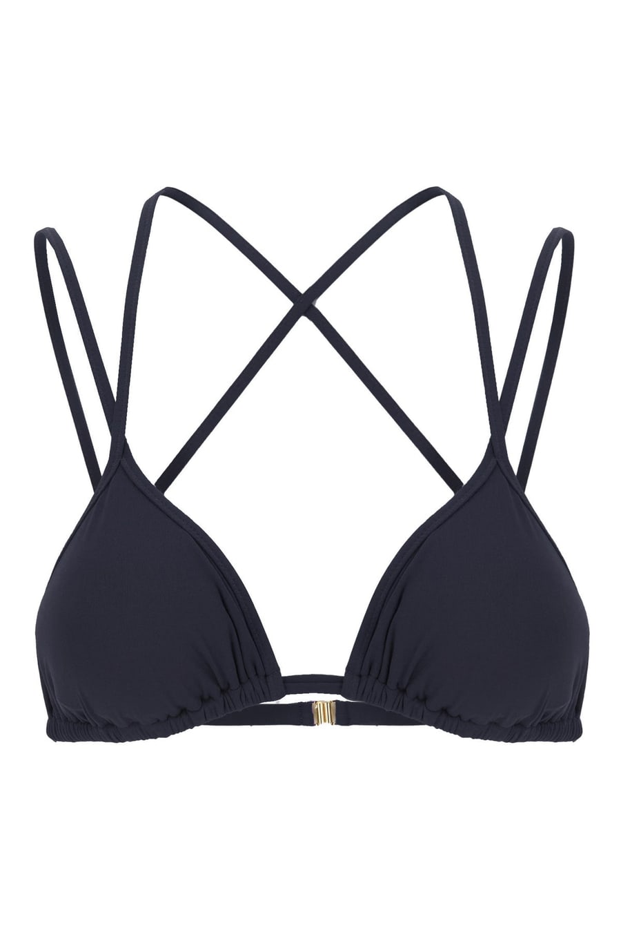 ANAMI Top bikini in nylon stretch blu notte