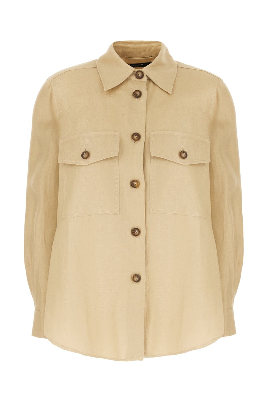 Weekend Max Mara Giubbino in lino sabbia