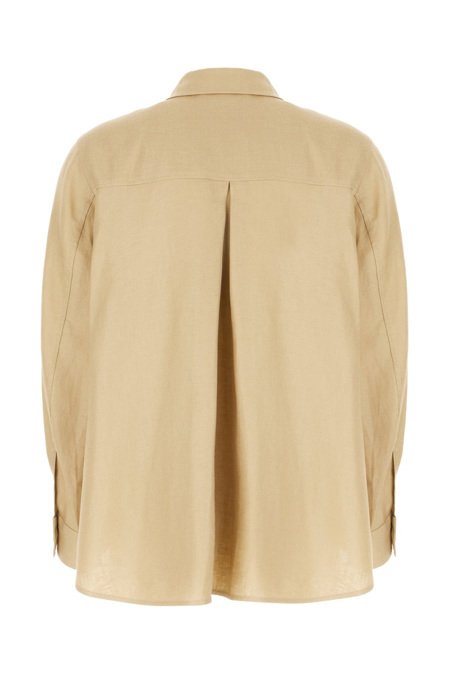 Weekend Max Mara Giubbino in lino sabbia, view 2