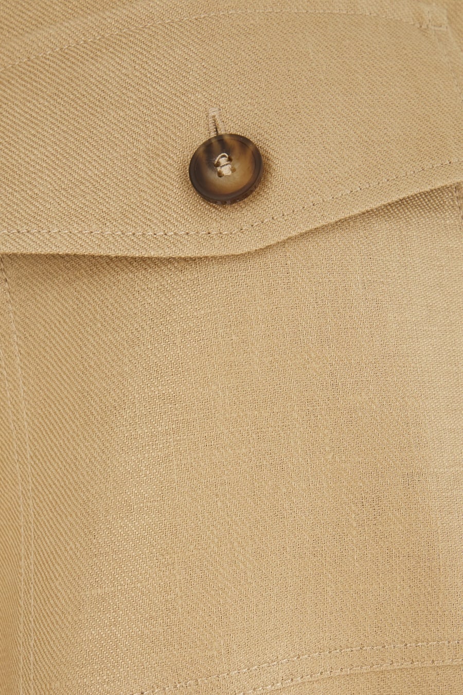 Weekend Max Mara Giubbino in lino sabbia, view 3
