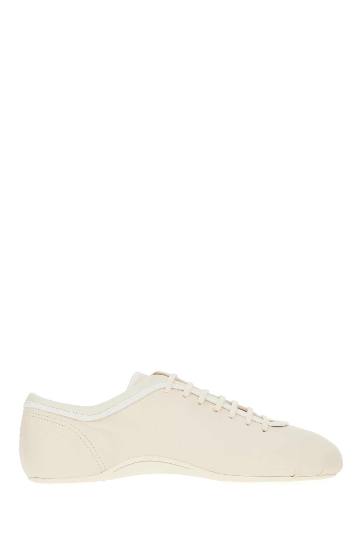 Dries Van Noten Sneakers Ballerina in pelle gesso