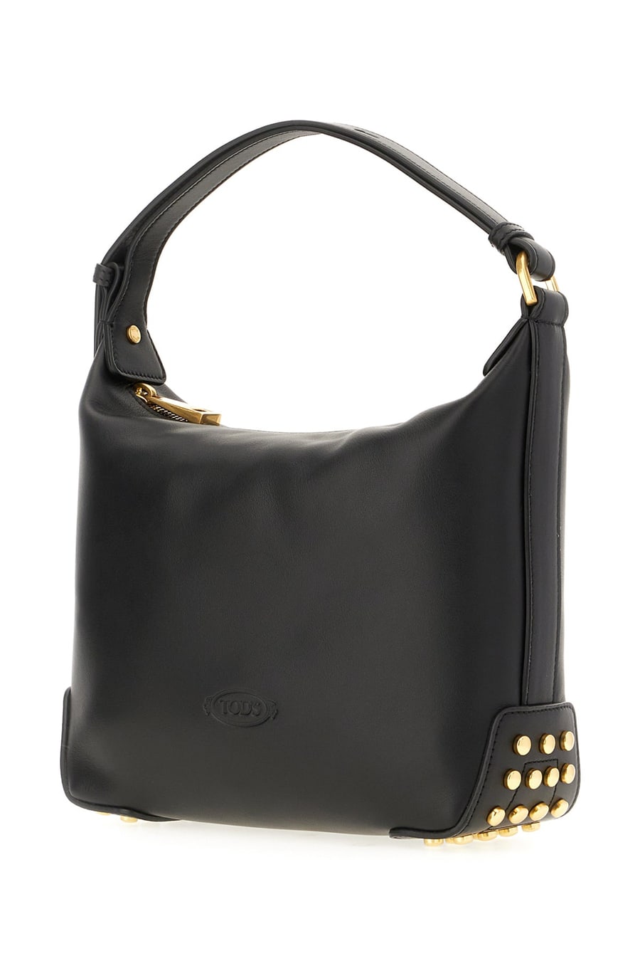 Tod's Borsa a mano mini in pelle nera, view 2