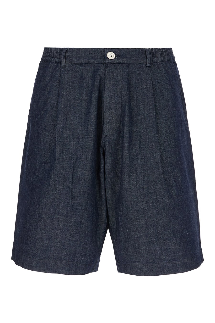 ALPHA STUDIO Bermuda in denim blu notte