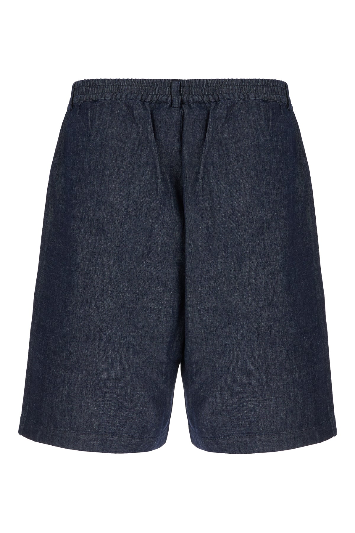 ALPHA STUDIO Bermuda in denim blu notte, view 2