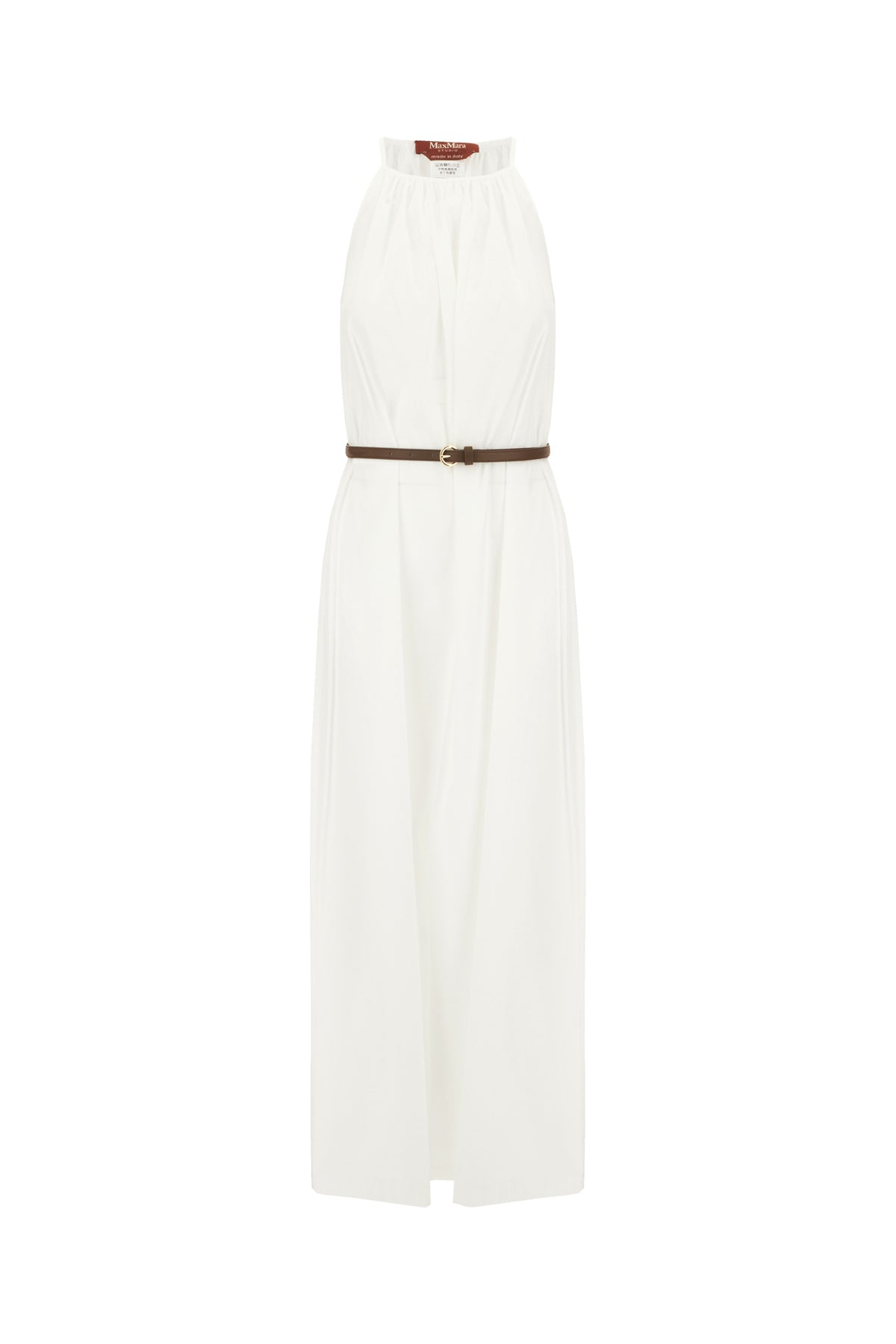 Max Mara Studio Abito in popeline bianco