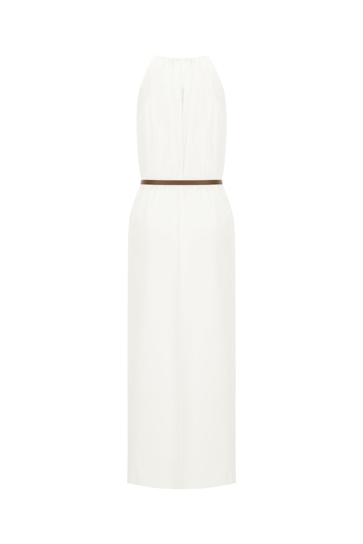 Max Mara Studio Abito in popeline bianco, view 2
