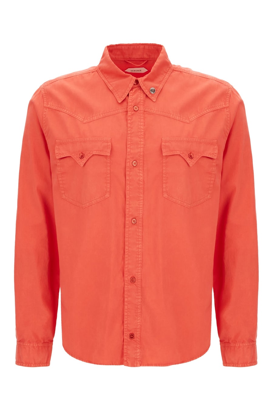 Versace Camicia in cotone corallo