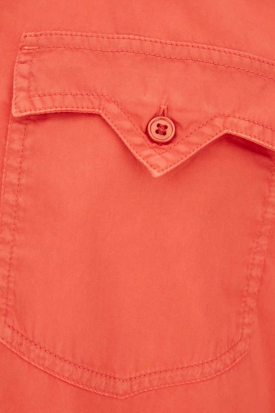 Versace Camicia in cotone corallo, view 3