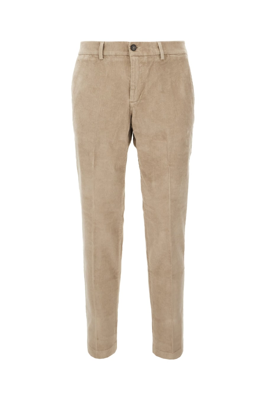 CRUNA Pantalone in cotone stretch cappuccino