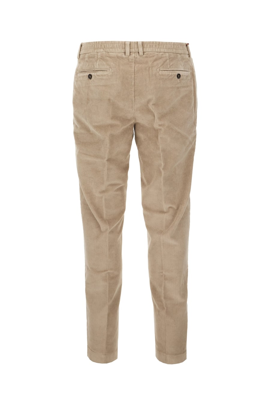 CRUNA Pantalone in cotone stretch cappuccino, view 2