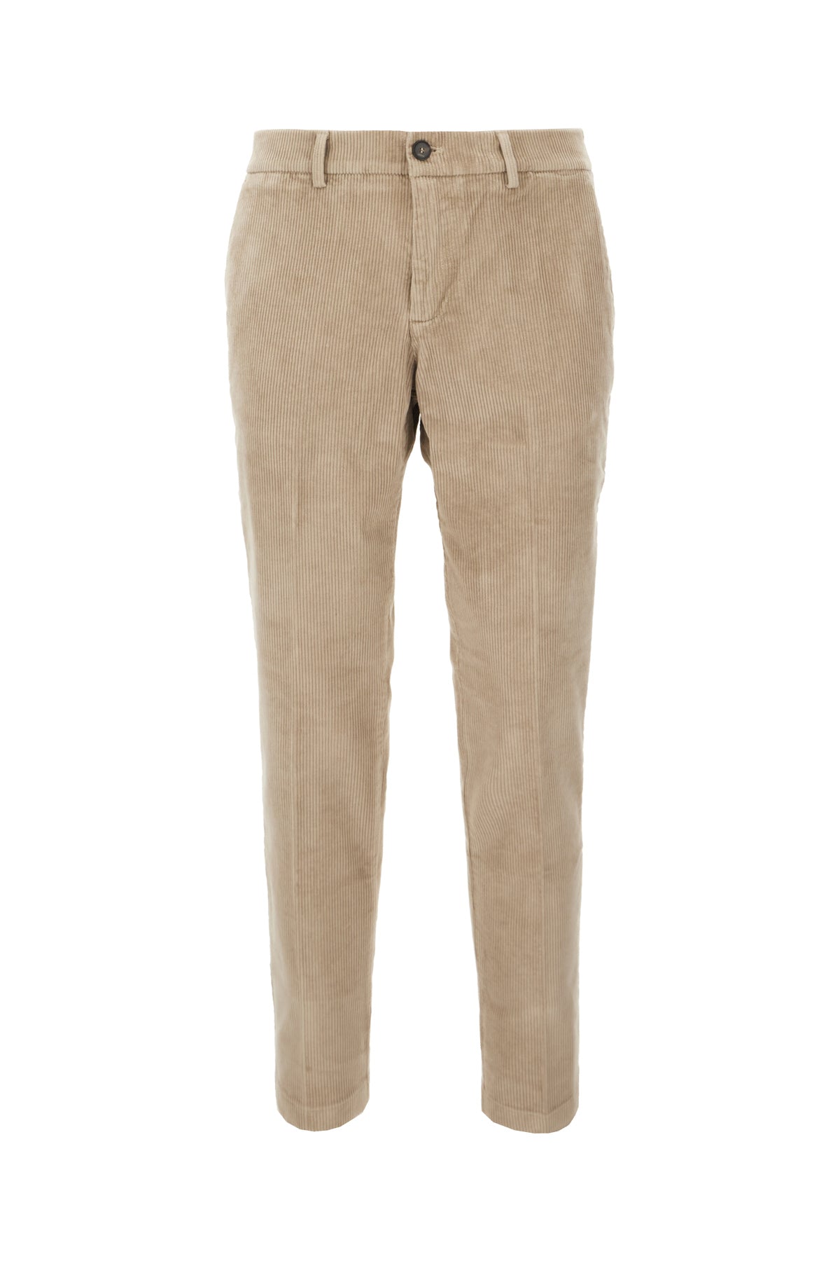 CRUNA Pantalone in cotone stretch cappuccino
