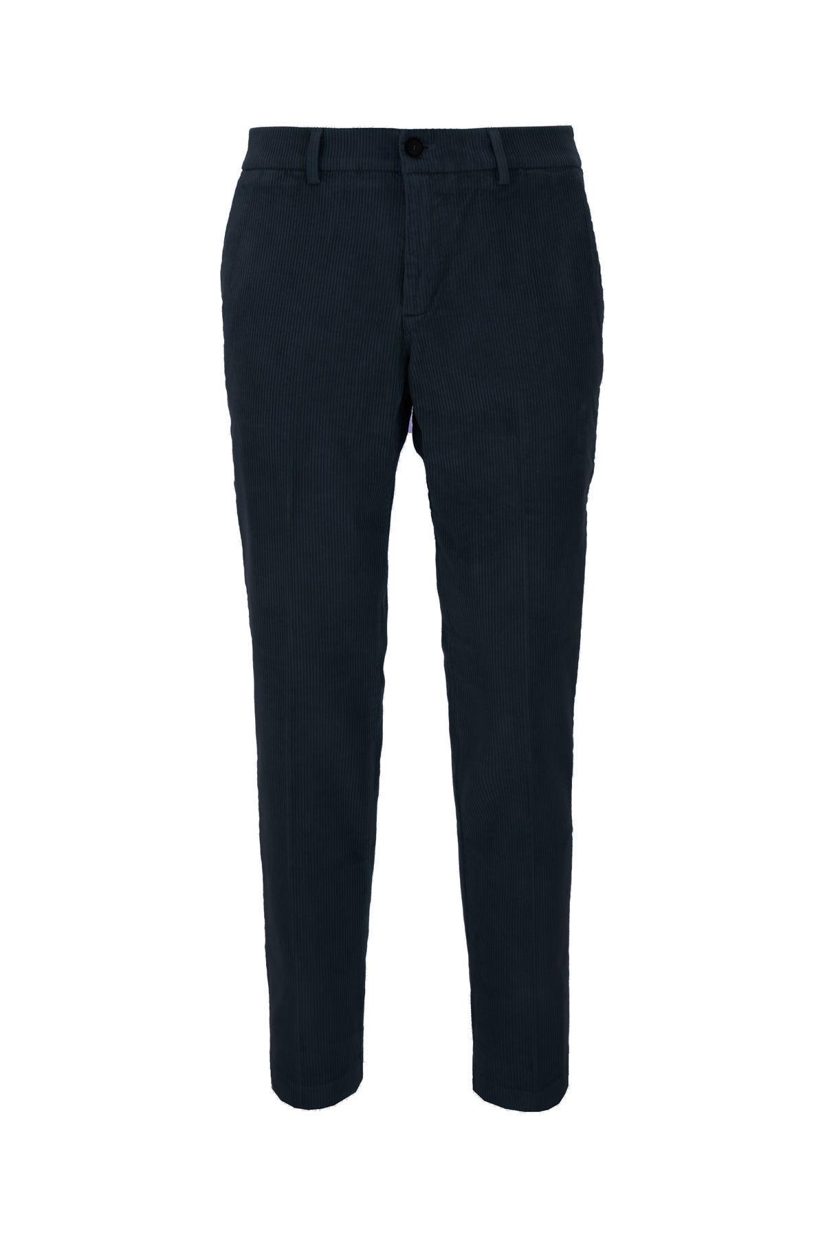 CRUNA Pantaloni in velluto a coste blu navy