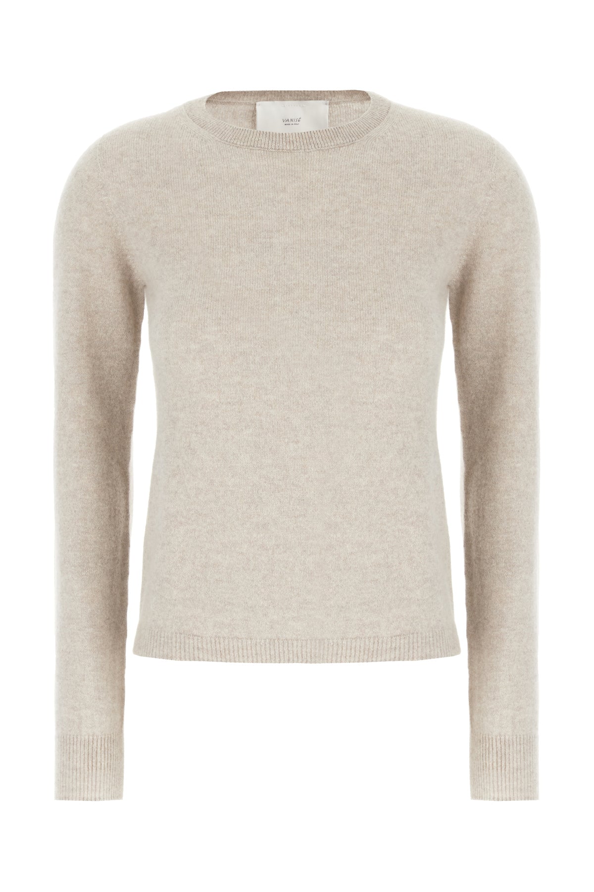 VANISE' Maglione in cashmere grigio chiaro