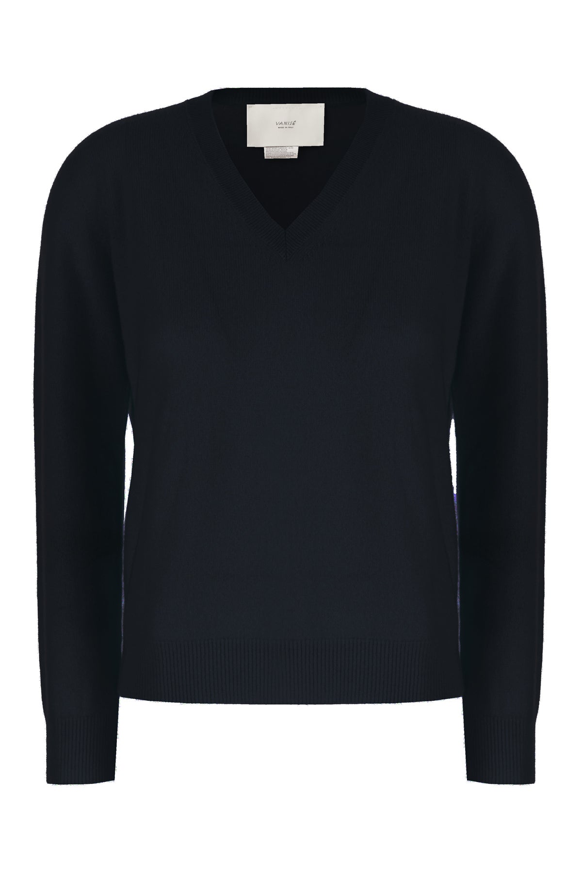 VANISE' Maglione in cashmere blu notte