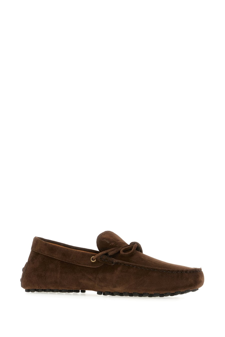 Tod's Mocassini in pelle scamosciata cioccolato, view 2