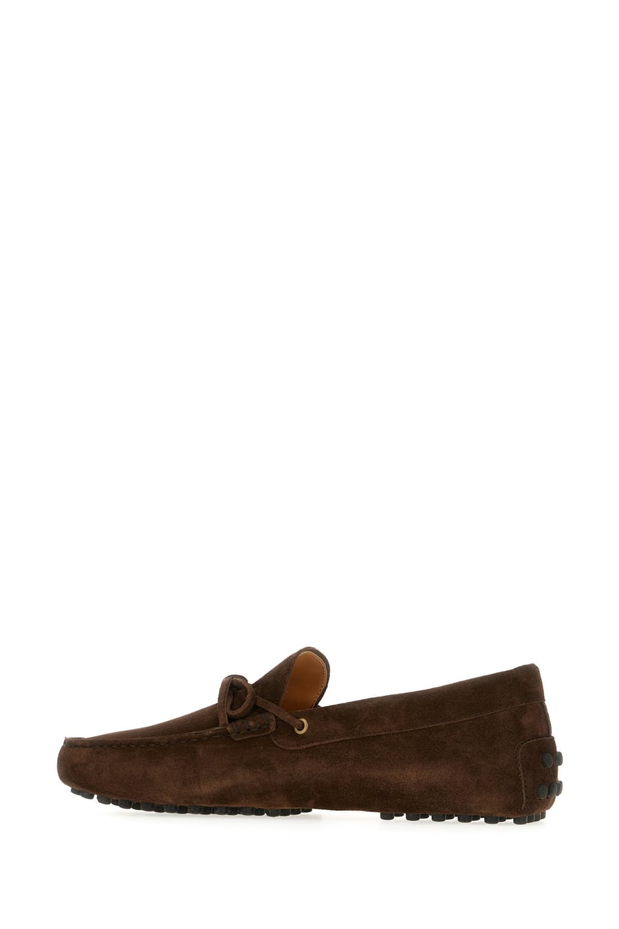 Tod's Mocassini in pelle scamosciata cioccolato, view 3