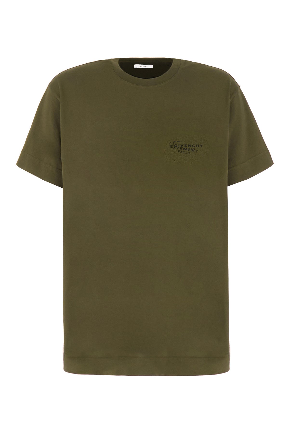 Givenchy T-shirt in cotone verde militare