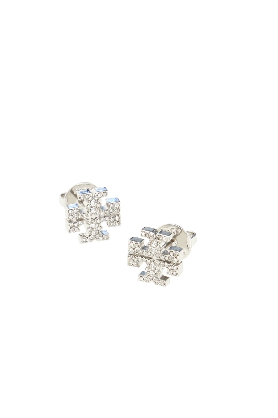 Tory Burch Orecchini Kira in ottone argento, view 2