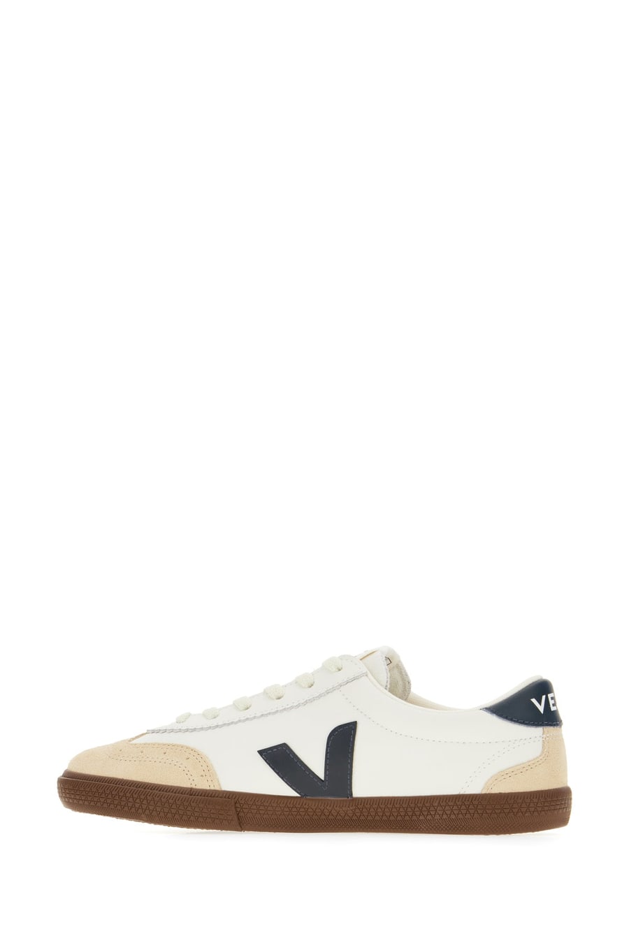 VEJA Sneakers Volley multicolor in pelle scamosciata e tessuto, view 3