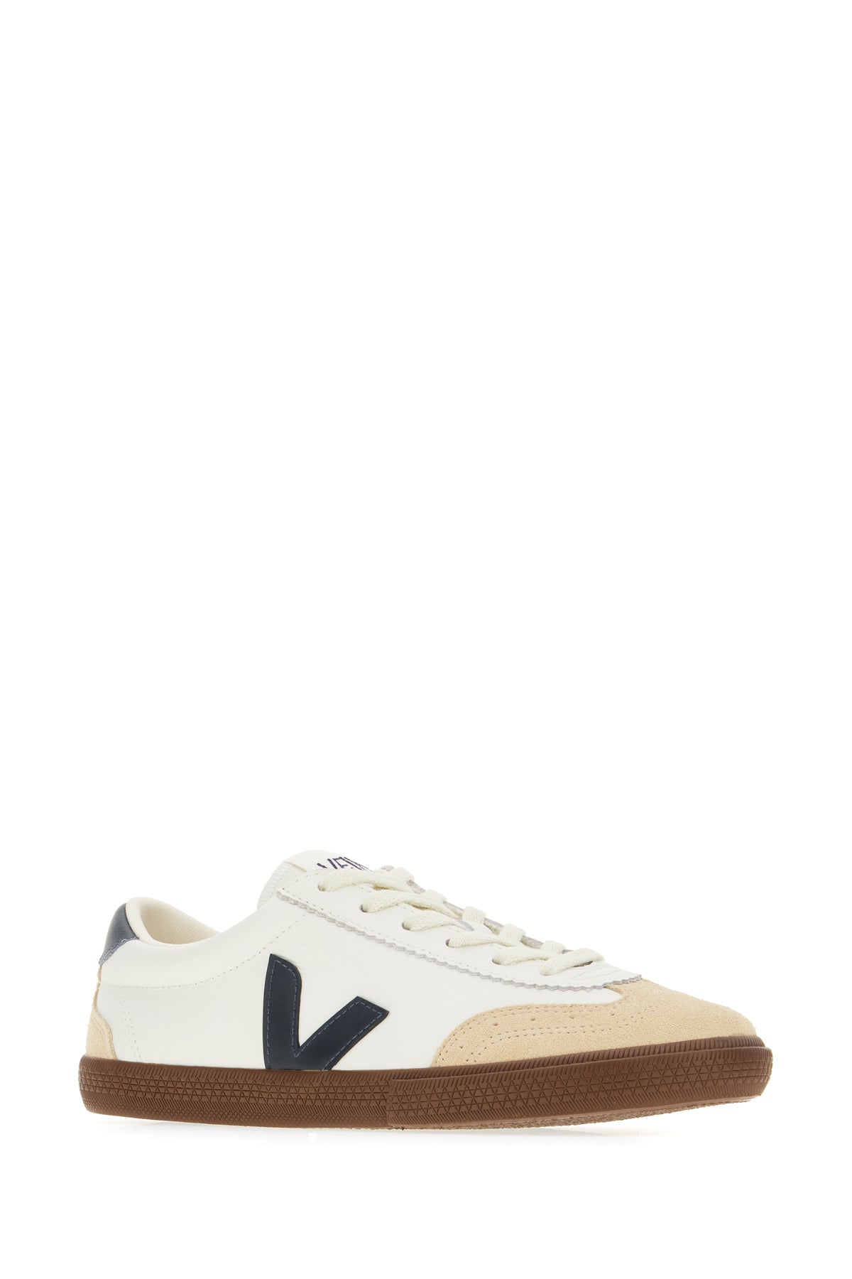 VEJA Sneakers Volley multicolor in pelle scamosciata e tessuto, view 2