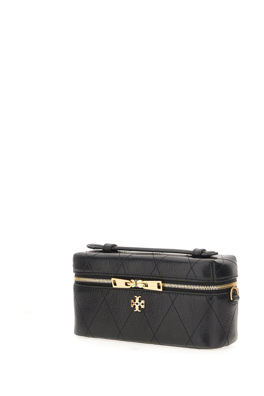 Tory Burch Beauty case in pelle nera, view 2