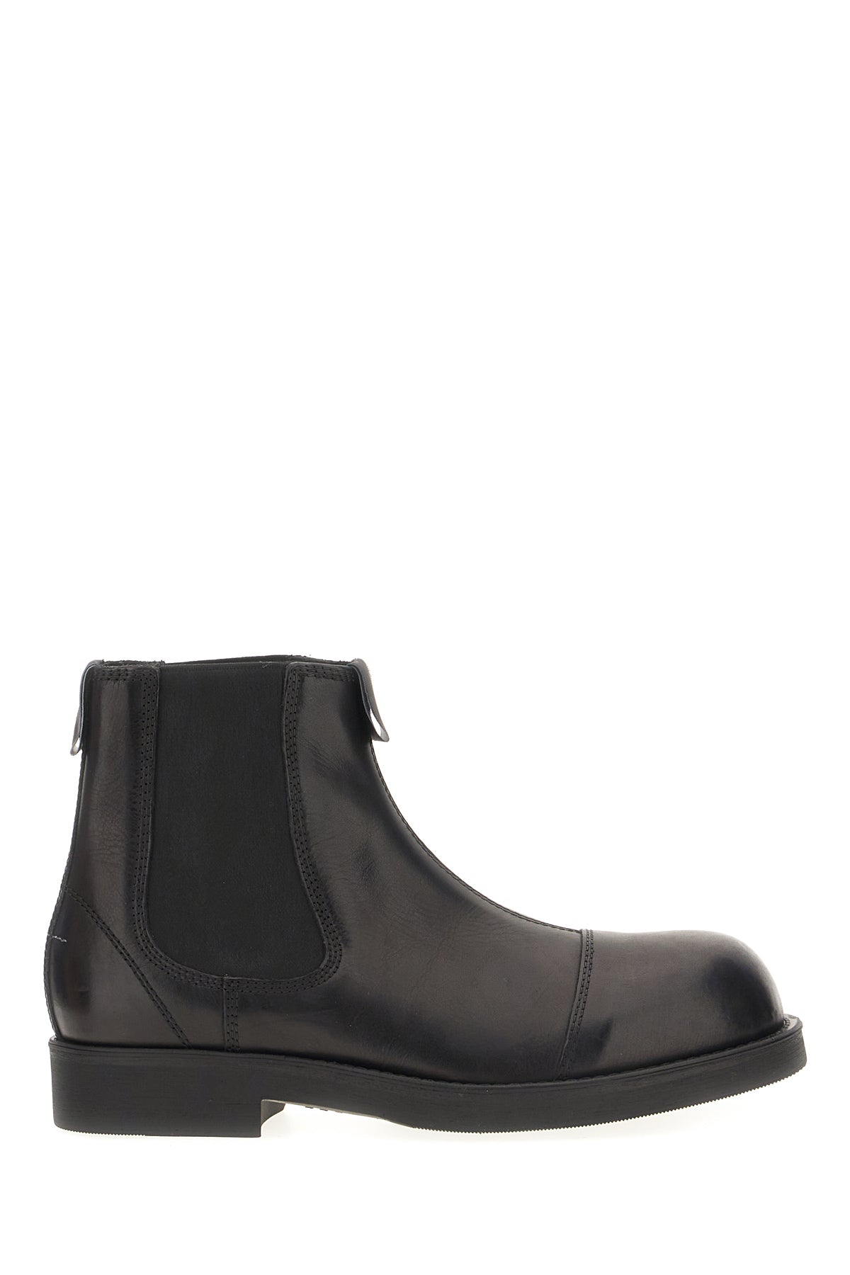 MM6 Stivaletti in pelle nera