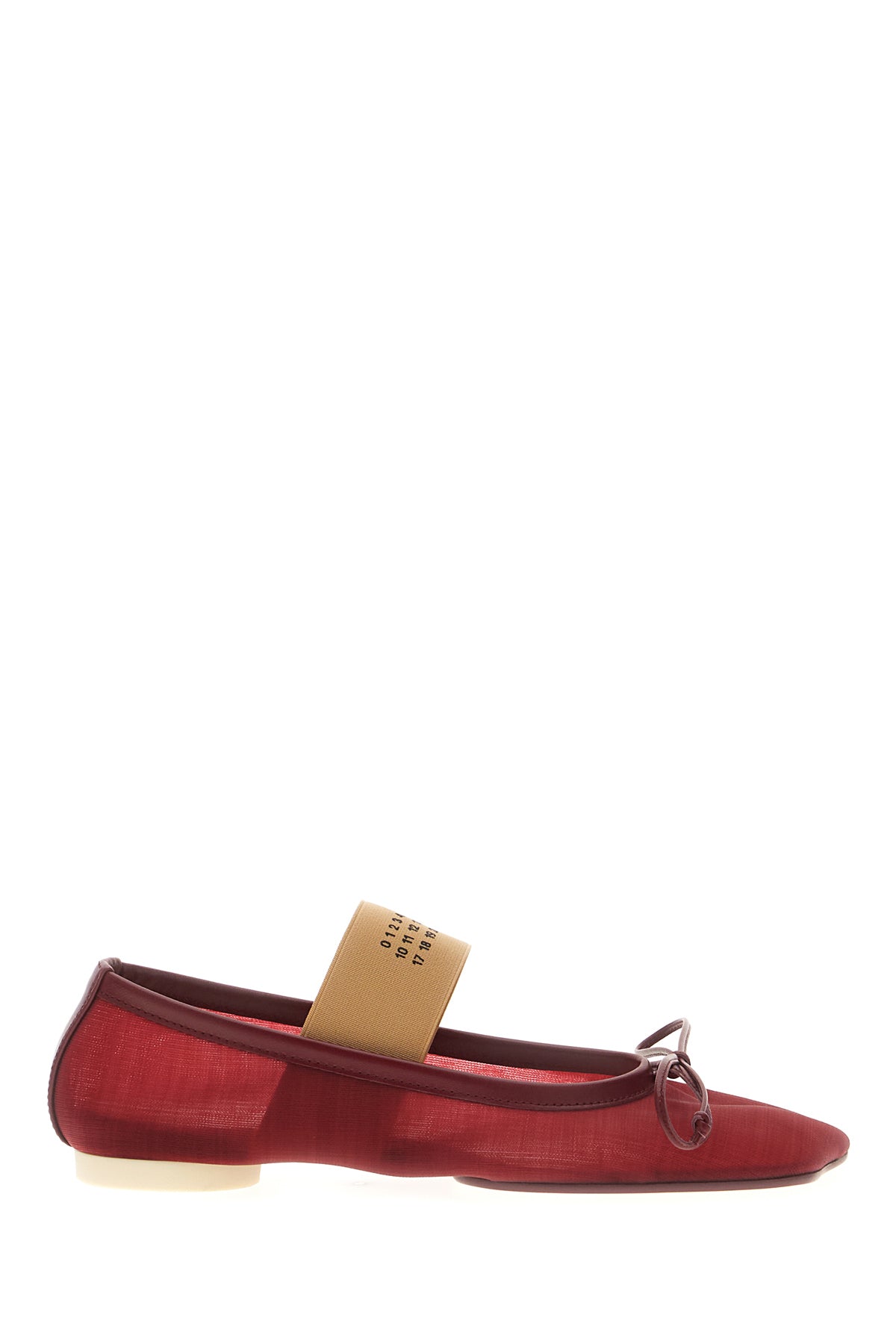 MM6 Ballerine in rete rossa