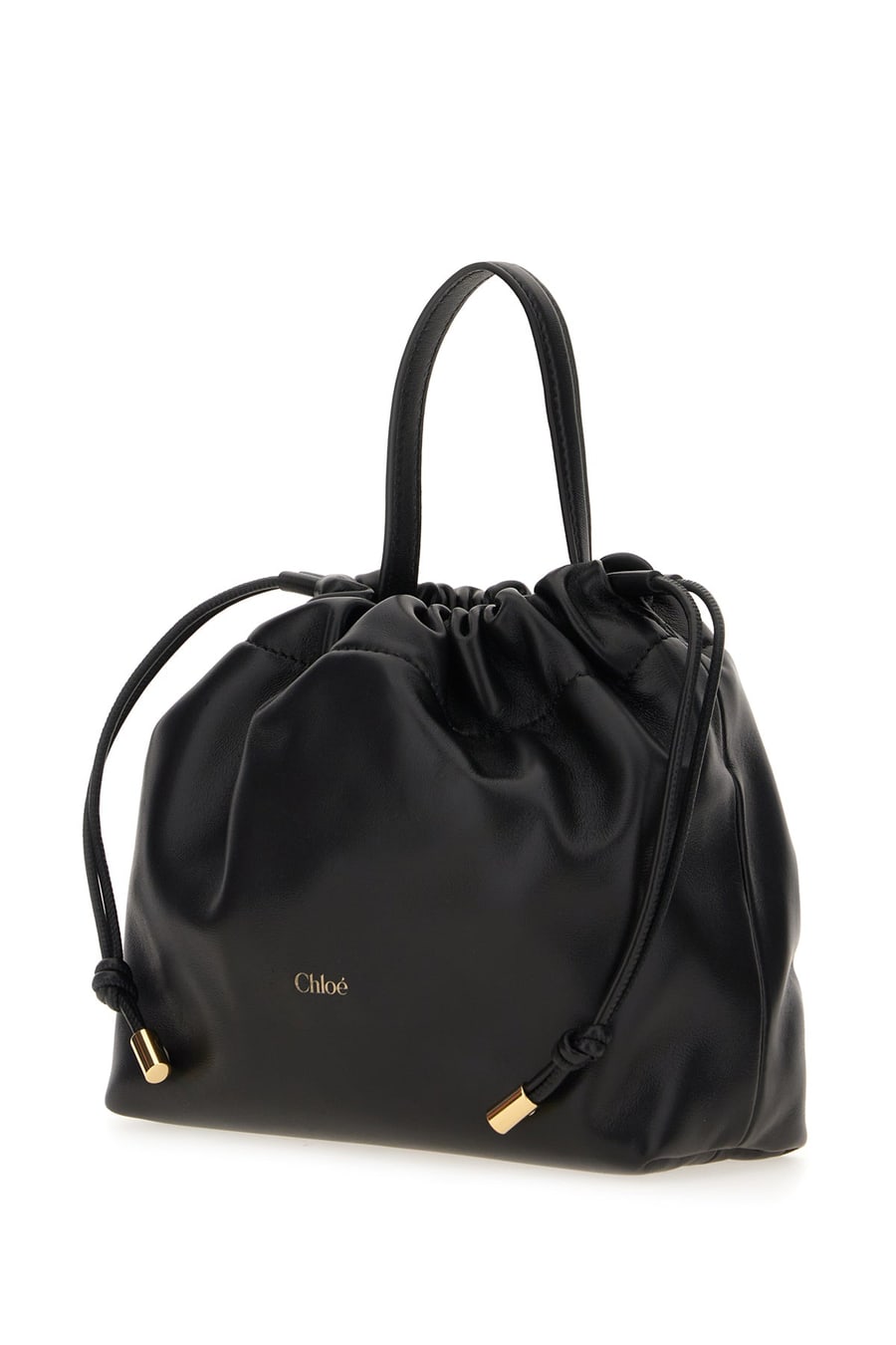 Chloé Borsa a secchiello in nappa nera, view 2