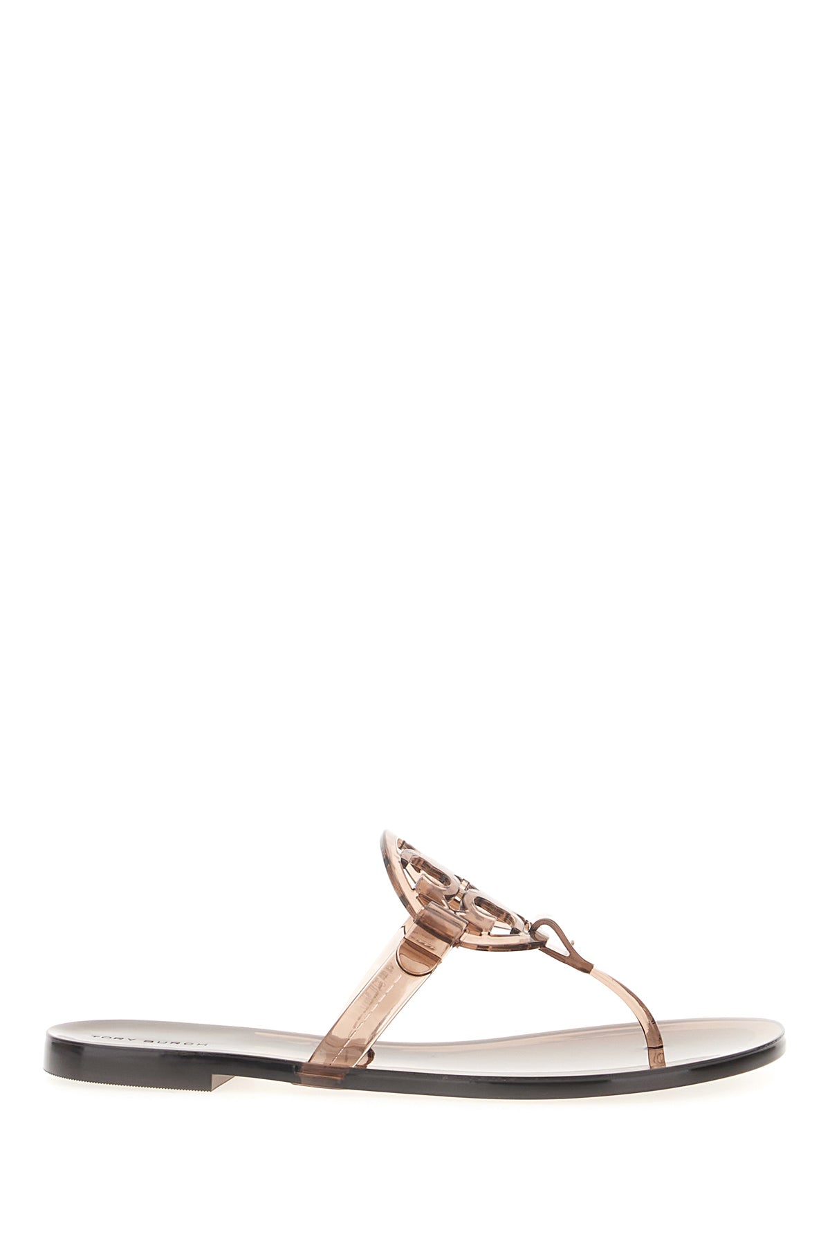 Tory Burch Sandali Miller in gomma caramello