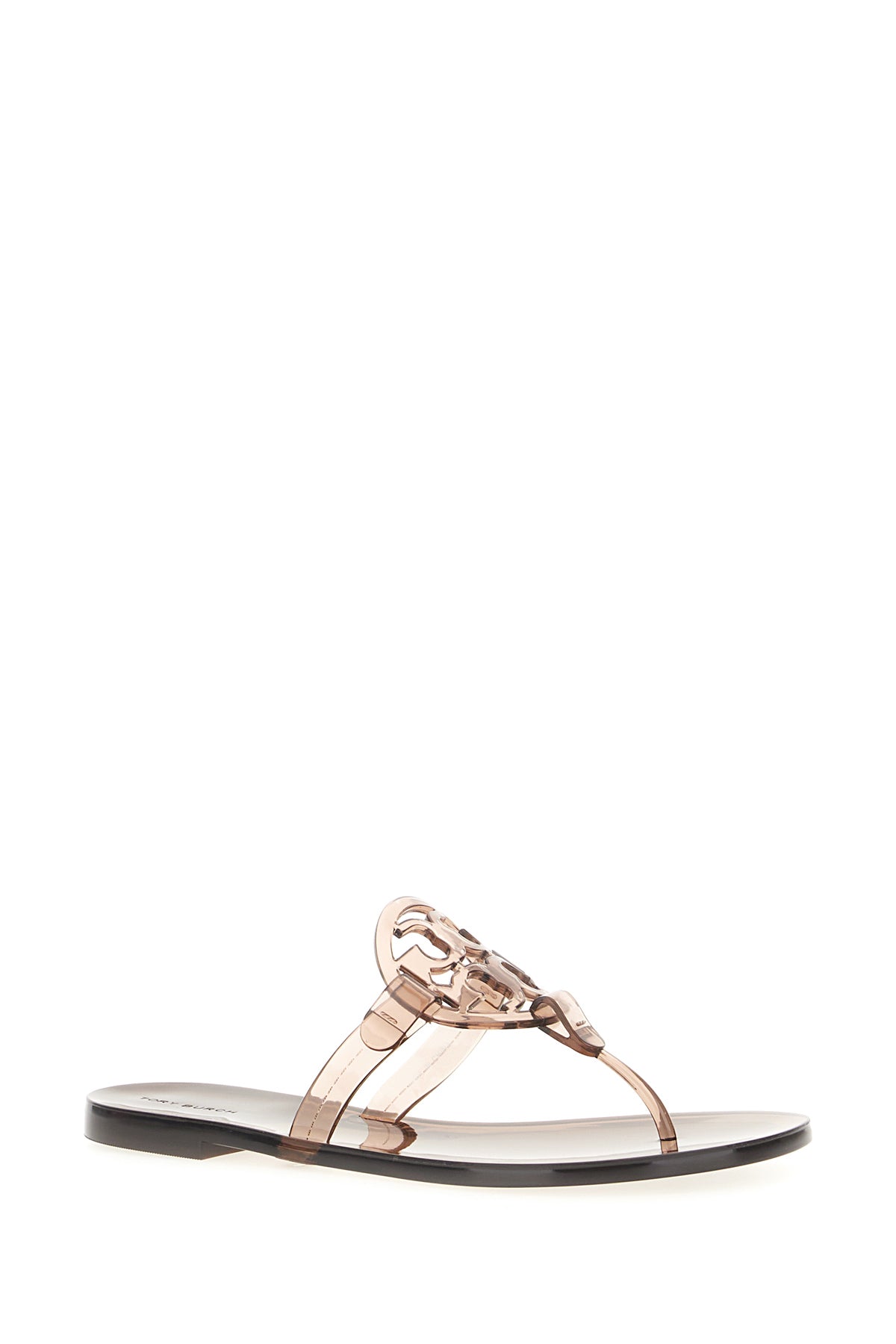 Tory Burch Sandali Miller in gomma caramello, view 2