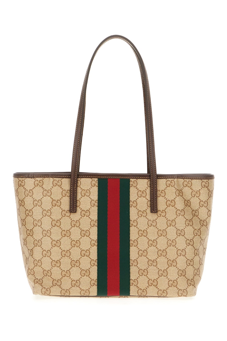 Gucci Borsa shopping Gucci Tribeca piccola in tela stampata, view 3
