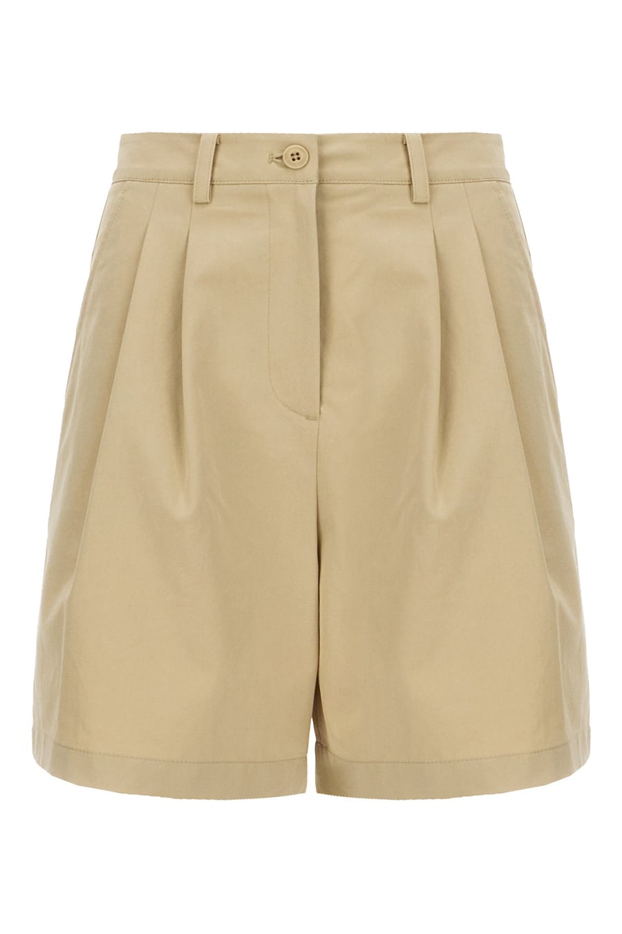 DUNST Bermuda in misto cotone beige