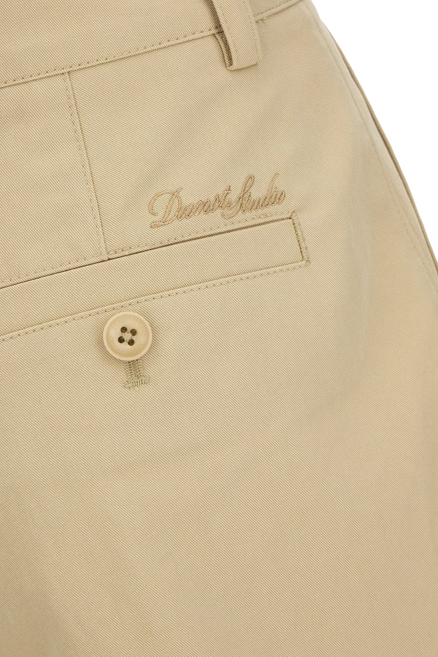 DUNST Bermuda in misto cotone beige, view 3