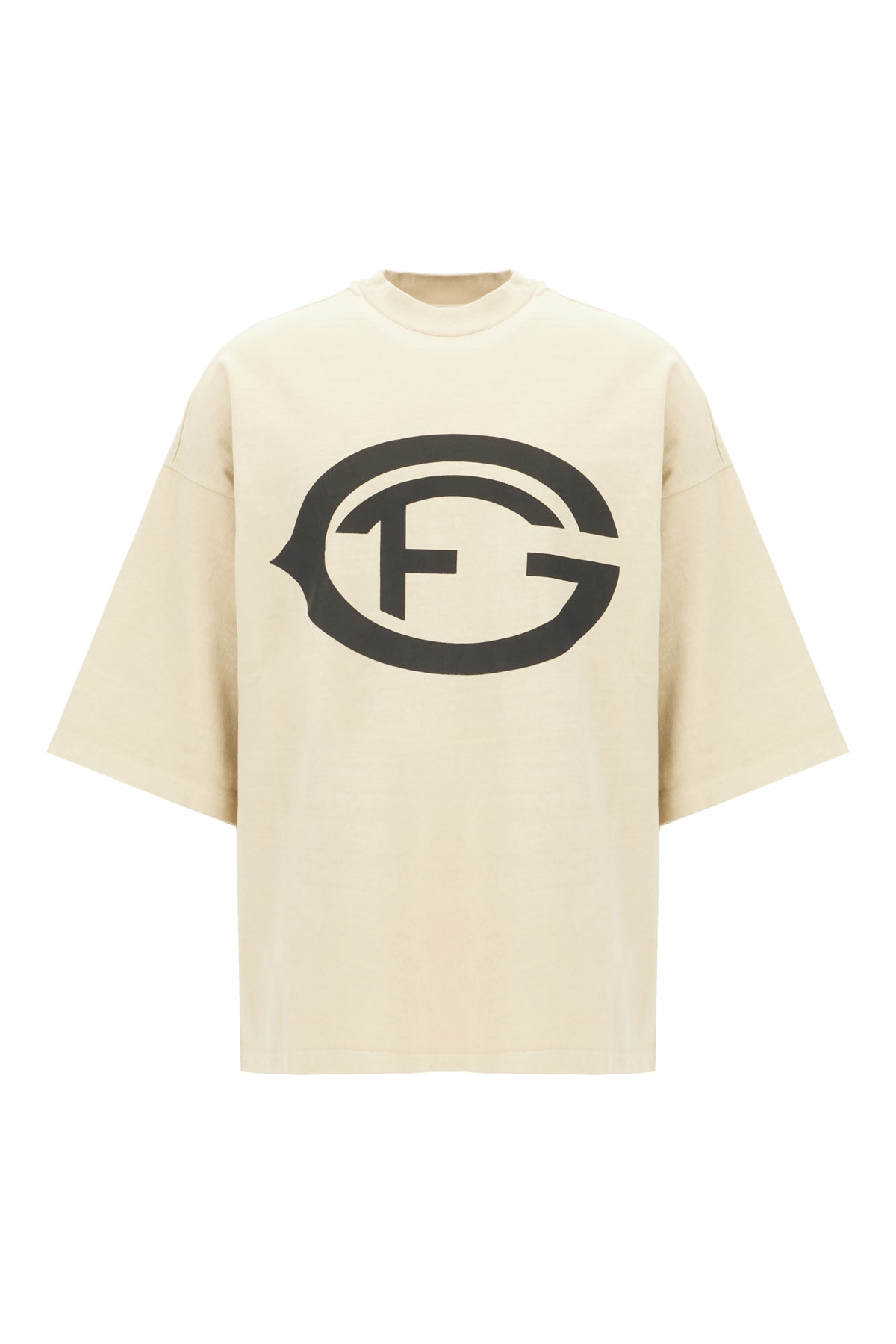 Fear of God T-shirt in cotone beige