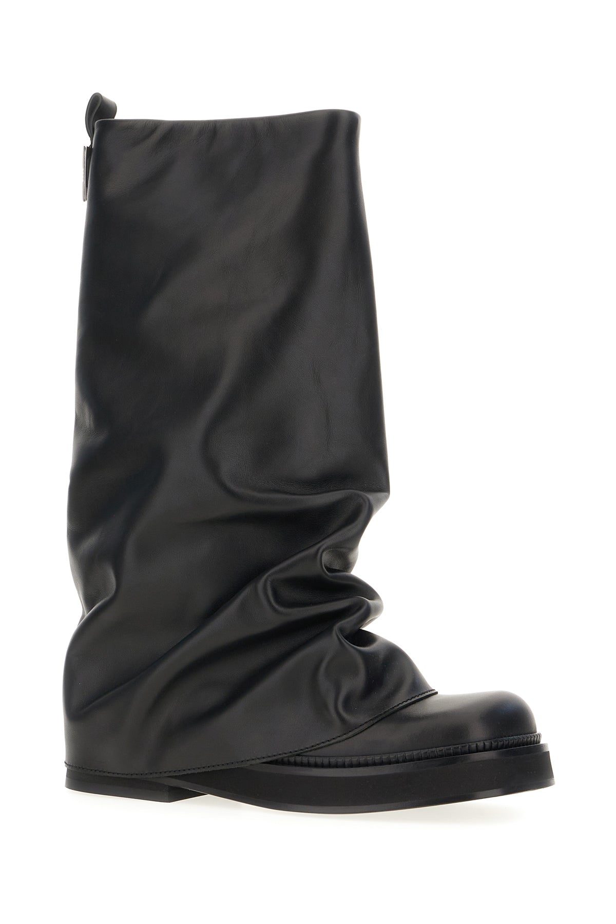 The Attico Stivali Robin in pelle nera, view 2