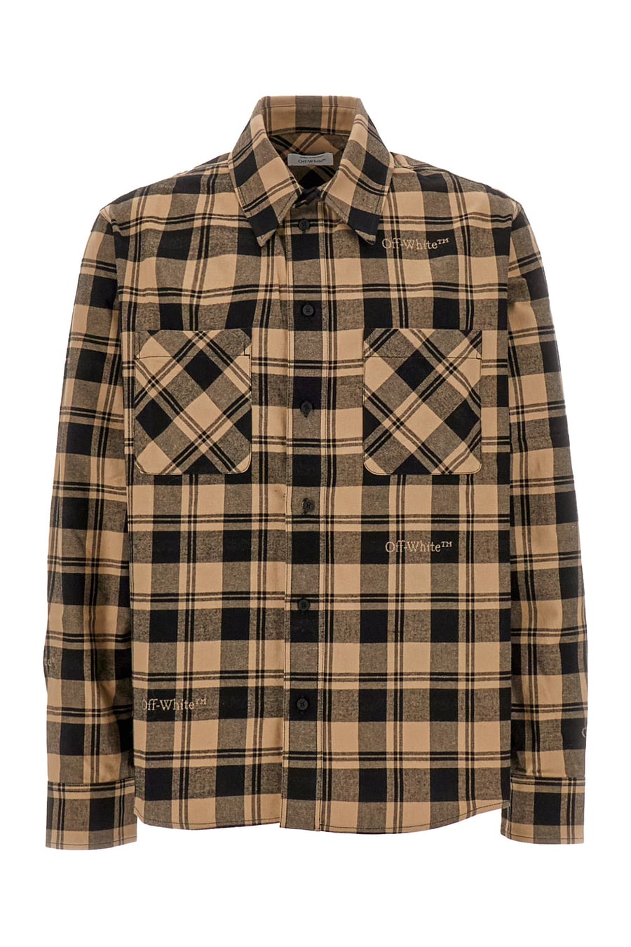 Off-White Camicia in cotone ricamato